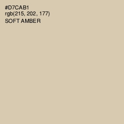 #D7CAB1 - Soft Amber Color Image